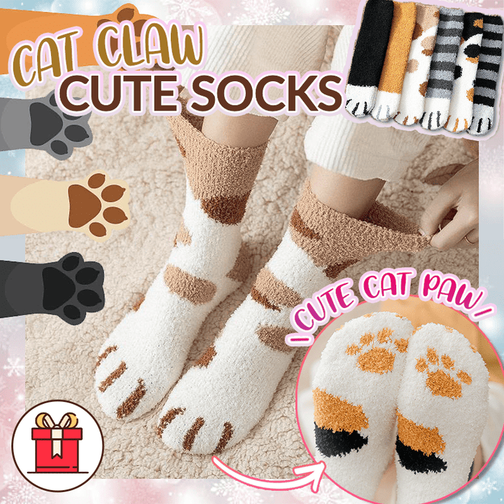 ⚡40% OFF Christmas Sale🎅Cute Cat Claw Socks