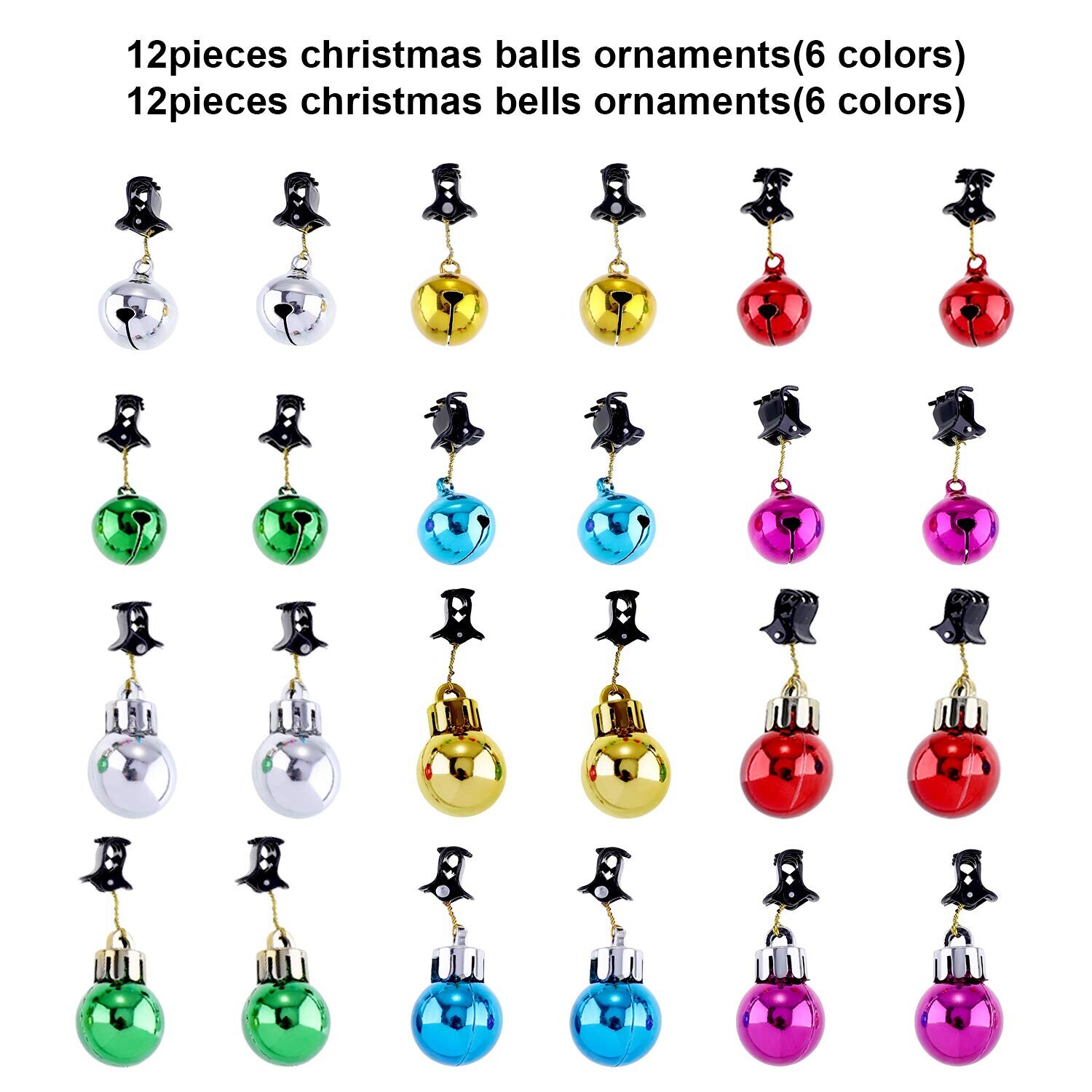 (🎄 Early Christmas Deals -40% Off ) Mini Fun Christmas Ornaments - Mustache Clips - 🎁 Funniest Prank Gifts