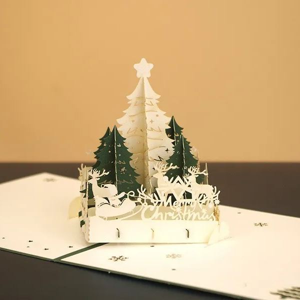 🎄3D Folding Christmas Tree Greeting Card