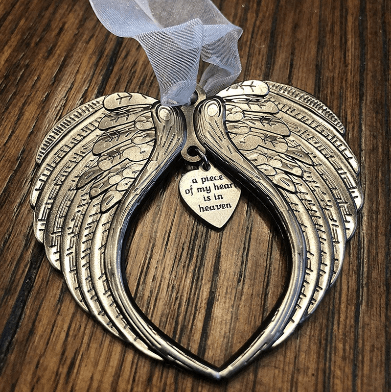 🎅Christmas ornaments angel wings bell-memorial christmas gift🎁