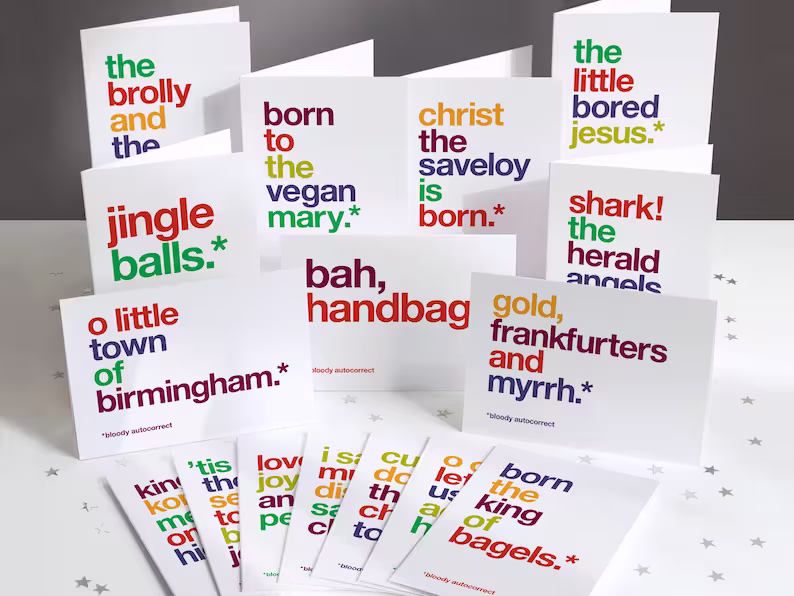 SALE SECONDS – Funny Autocorrect Christmas Card