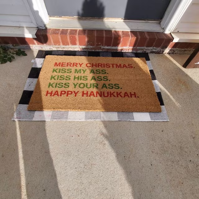 Funny Christmas Doormat