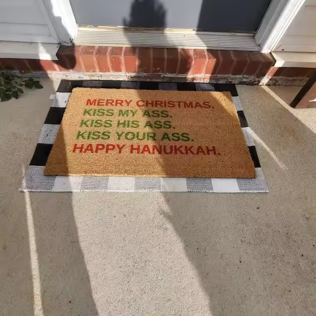 Funny Christmas Doormat