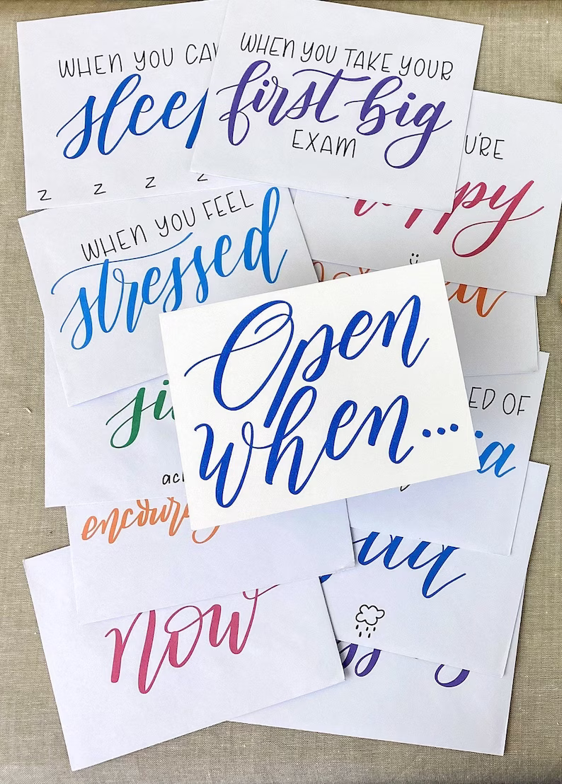💌Open When Envelopes - College