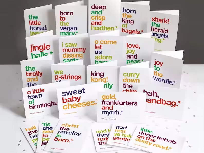 SALE SECONDS – Funny Autocorrect Christmas Card