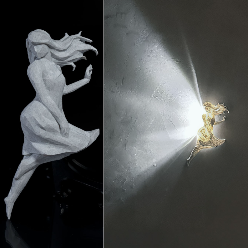 Cool Bright Art Collection Wall Light