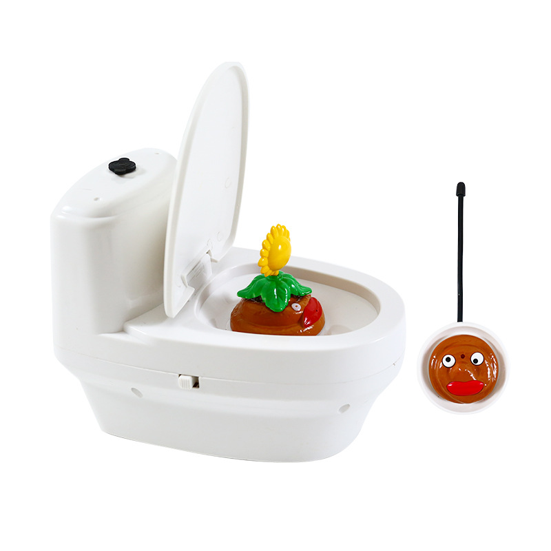 🚽💦Mini Funny Remote Control Water Spray Toilet Closestool Car