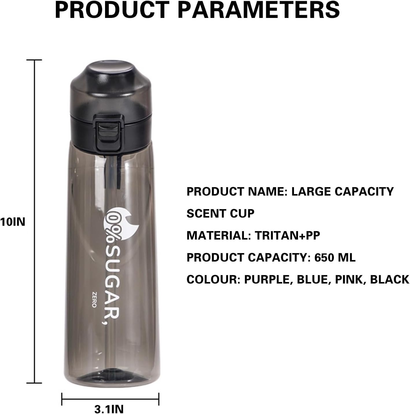 🔥2023 Hot Sale 50% Off 🍑Funny Portable Fruit Aromatherapy Water Bottle🥤