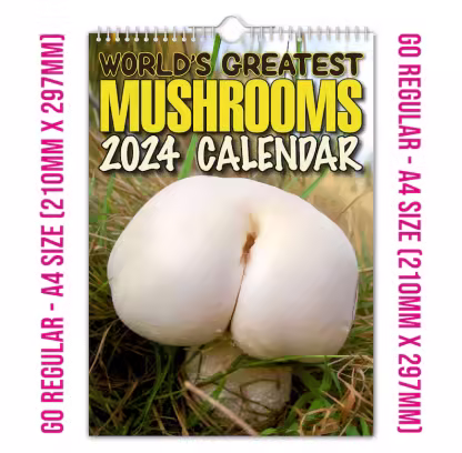 World's Greatest Mushrooms - 2024 Wall Calendar