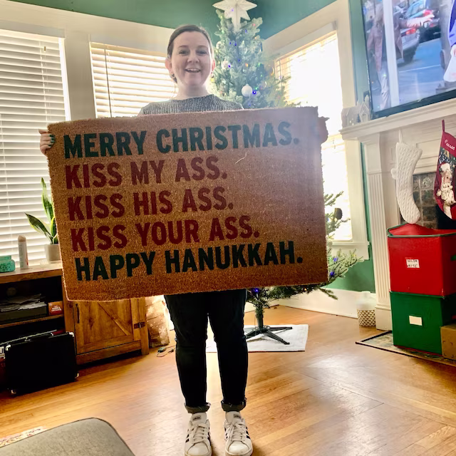 Funny Christmas Doormat