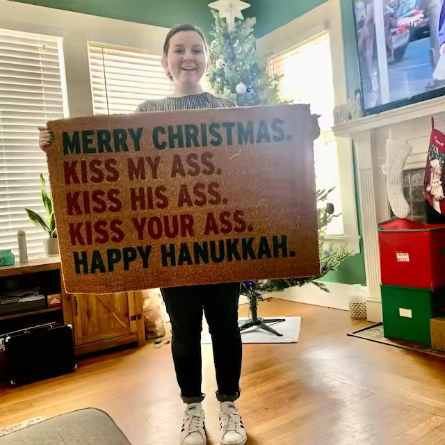 Funny Christmas Doormat