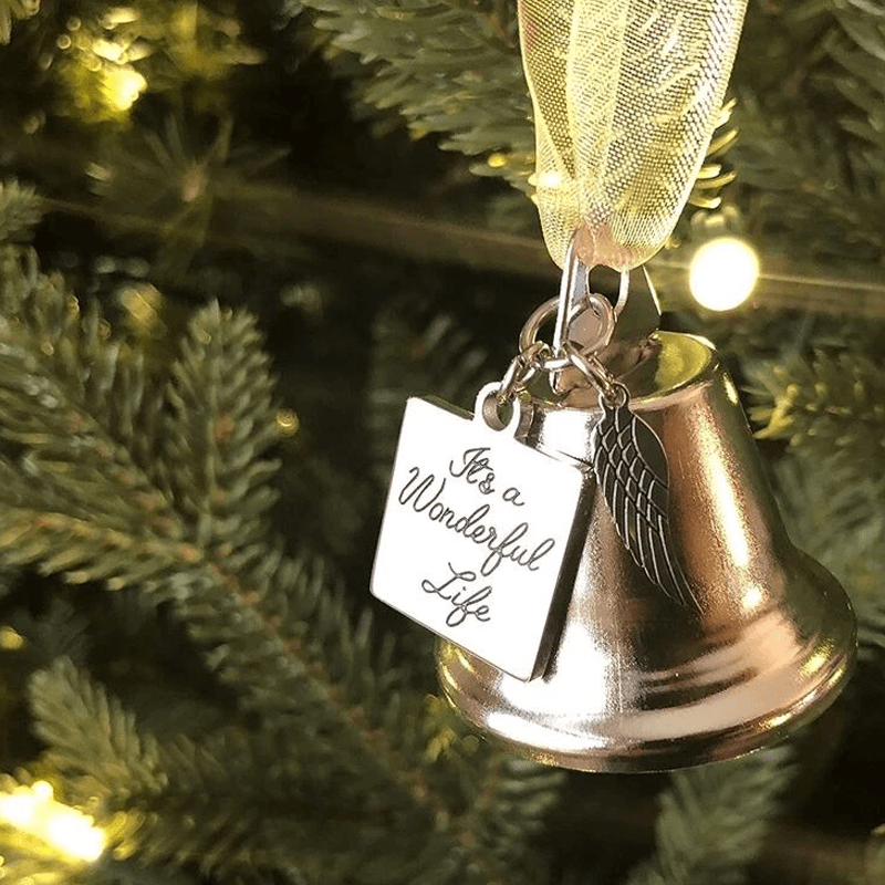 🎅Christmas ornaments angel wings bell-memorial christmas gift🎁