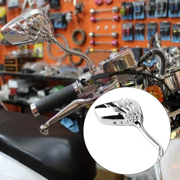 🏍️Pairs of Distinctive Skull Hand Rearview Side Mirror☠️