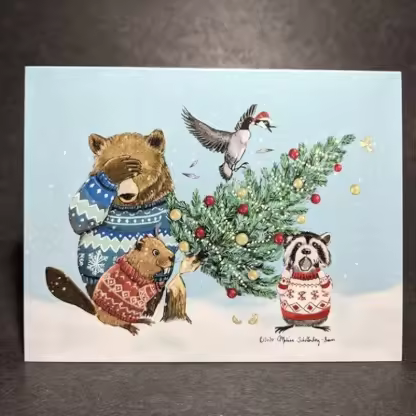 Animal Christmas Card Set(10 Pcs)