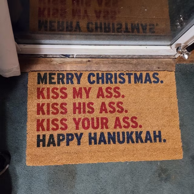 Funny Christmas Doormat