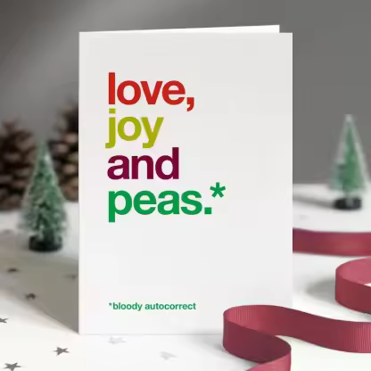 SALE SECONDS – Funny Autocorrect Christmas Card