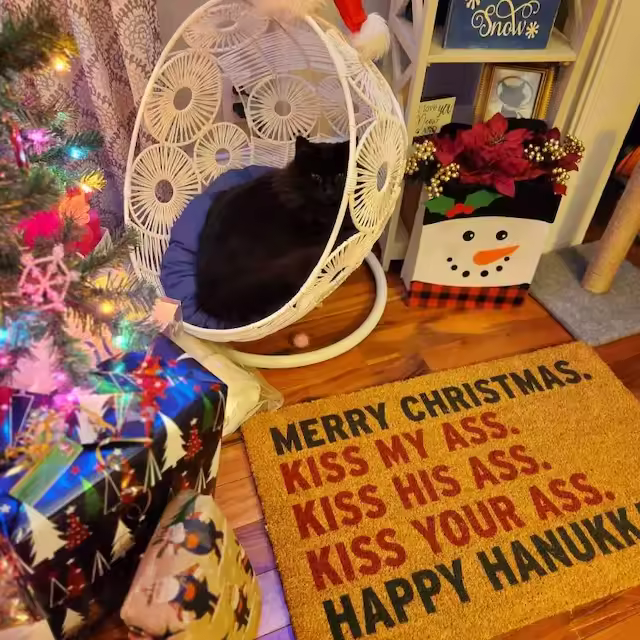 Funny Christmas Doormat