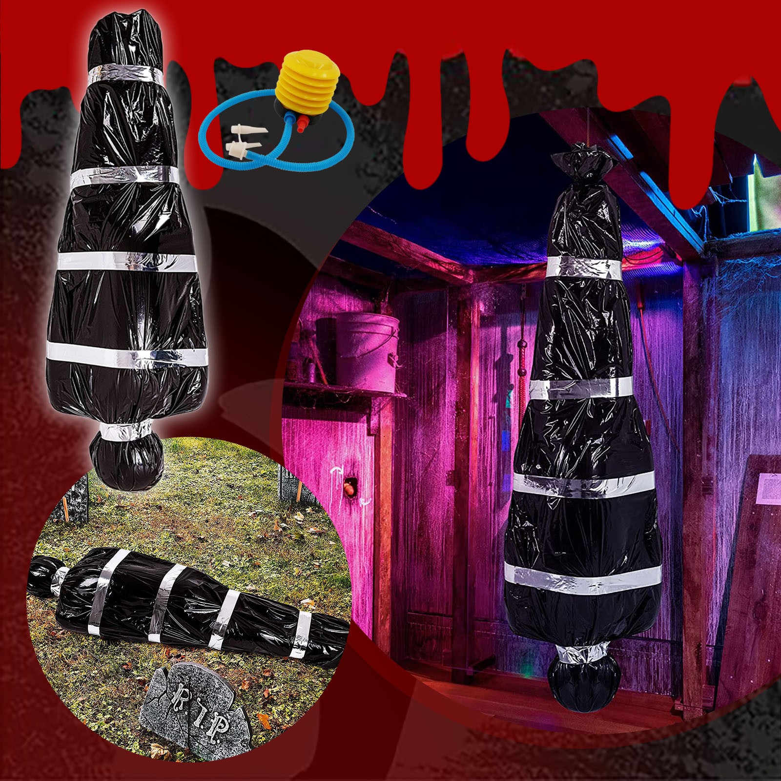 🎃Halloween Dead Body Crime Scene Victims Prop👻