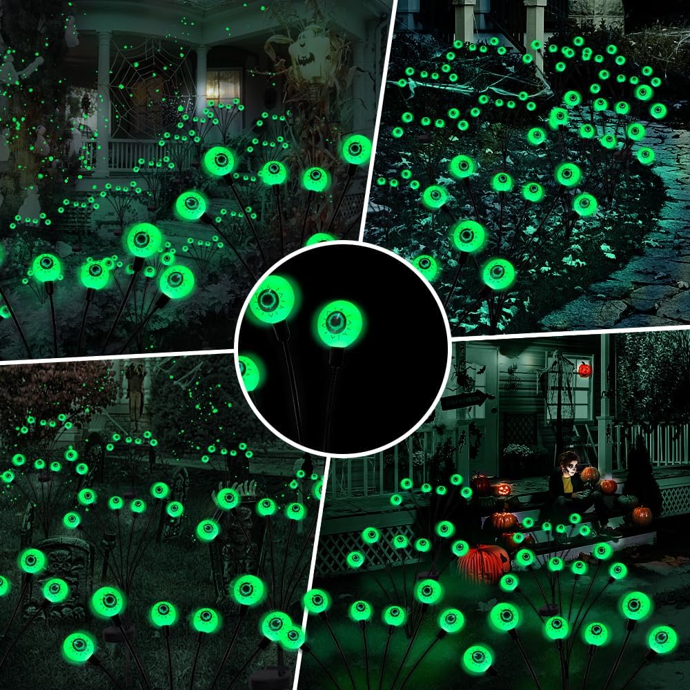 👻Halloween Per Sale - Outdoor Solar Scary Eyeball Lights