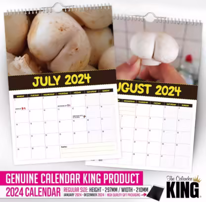 World's Greatest Mushrooms - 2024 Wall Calendar
