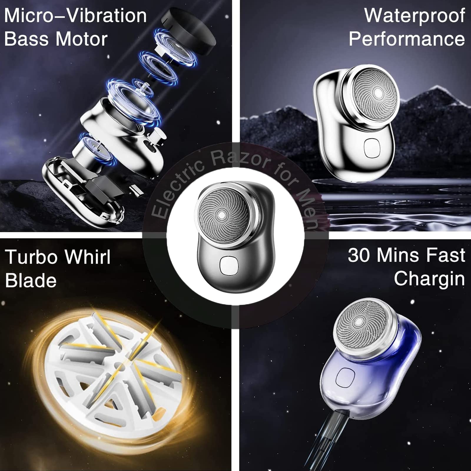👨Newest Mini Portable Electric Shaver (Buy 2 Free Shipping)