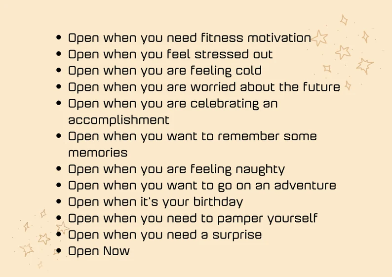 Open When Envelopes💌