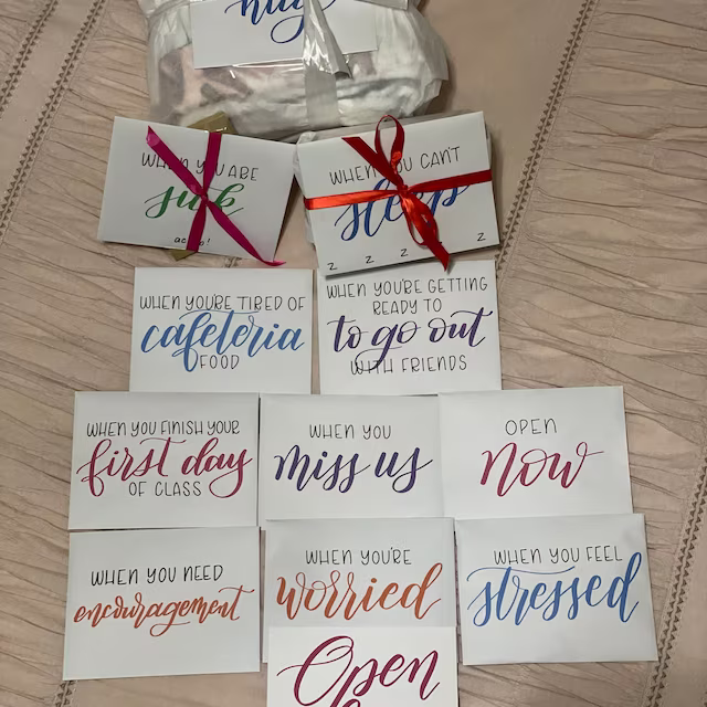 💌Open When Envelopes - College