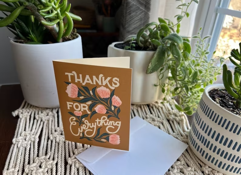 💌Hand Lettered Thank You Card Set(14 Pcs)