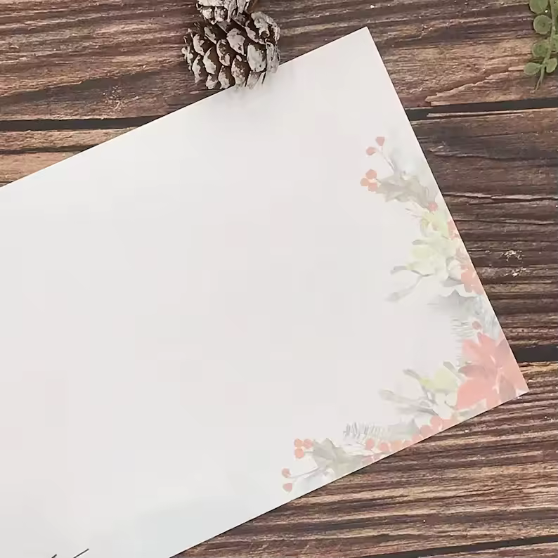 Winter Woodland Animals Christmas Cards (12 Pcs)