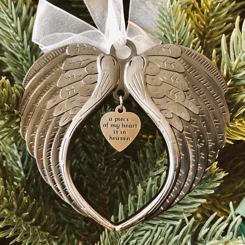 🎅Christmas ornaments angel wings bell-memorial christmas gift🎁