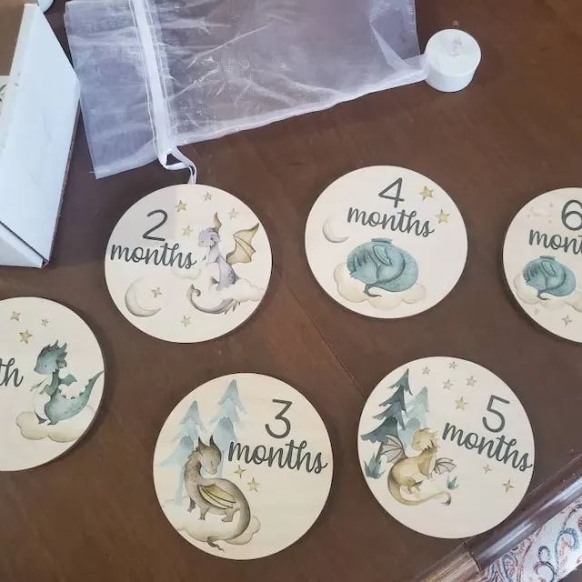 Baby Dragon Milestone Markers