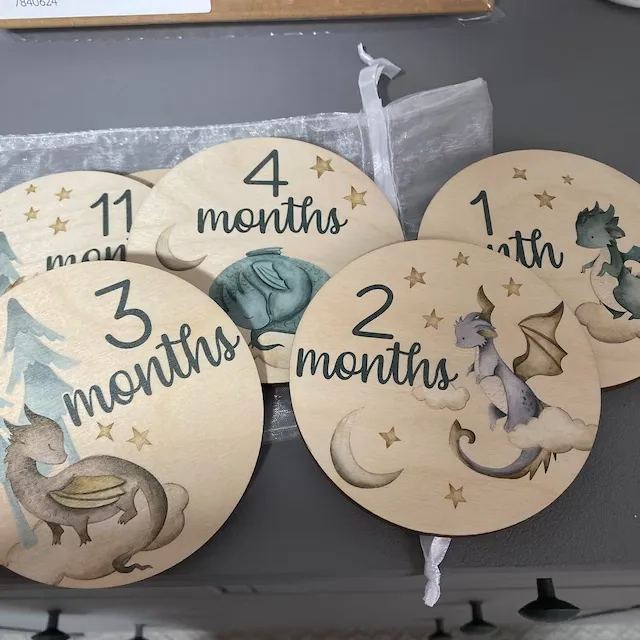 Baby Dragon Milestone Markers