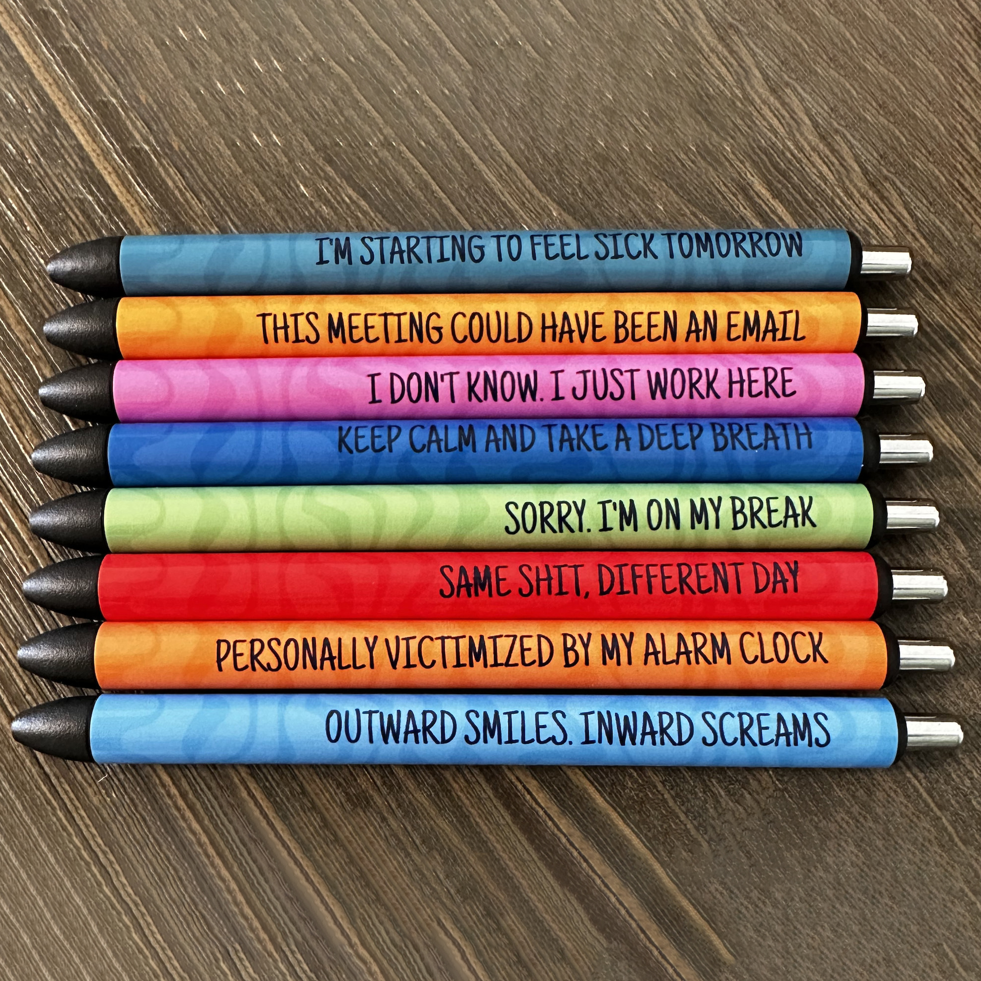 Funny Work Themed Pens