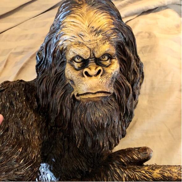 bigfoot the bashful yeti tree statue