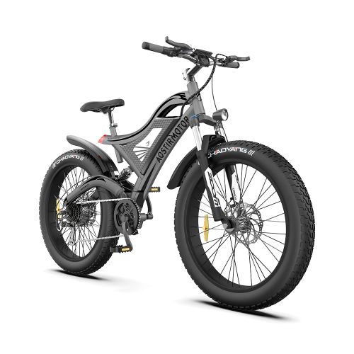 AOSTIRMOTOR 26" 750W Electric Bike Fat Tire 48V 15AH Removable Lithium Battery for Adults S18