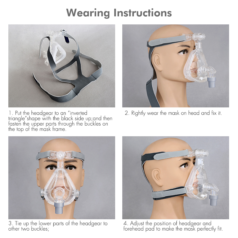 full face mask for cpap bipap machine