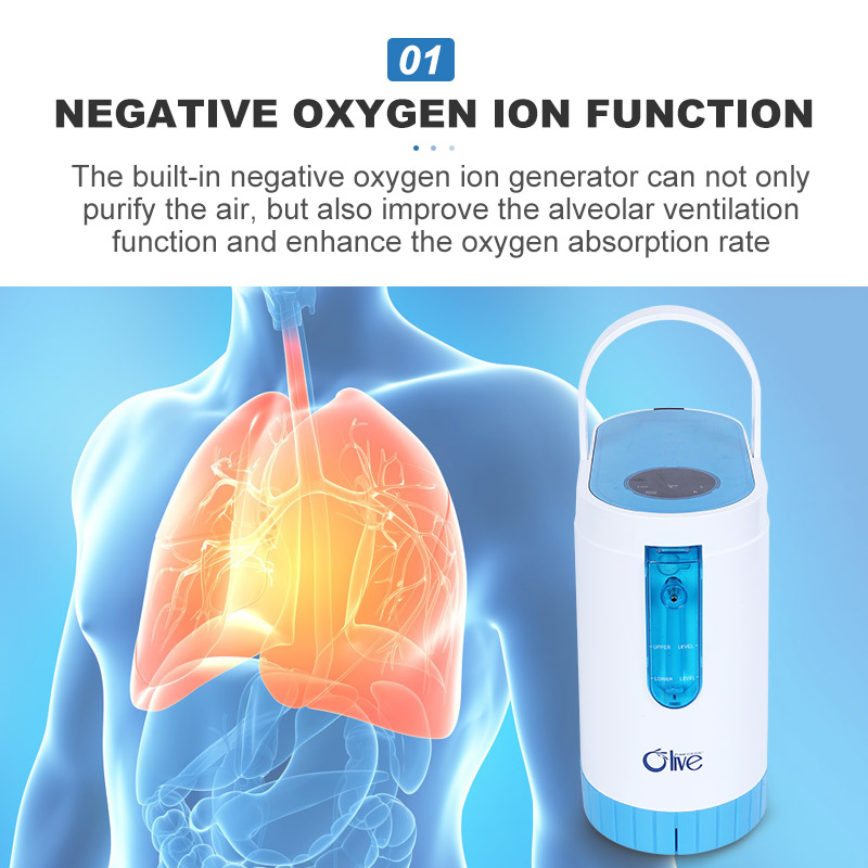 OLV-C1 Portable Oxygen Concentrator With Outdoor ,Home,Travel