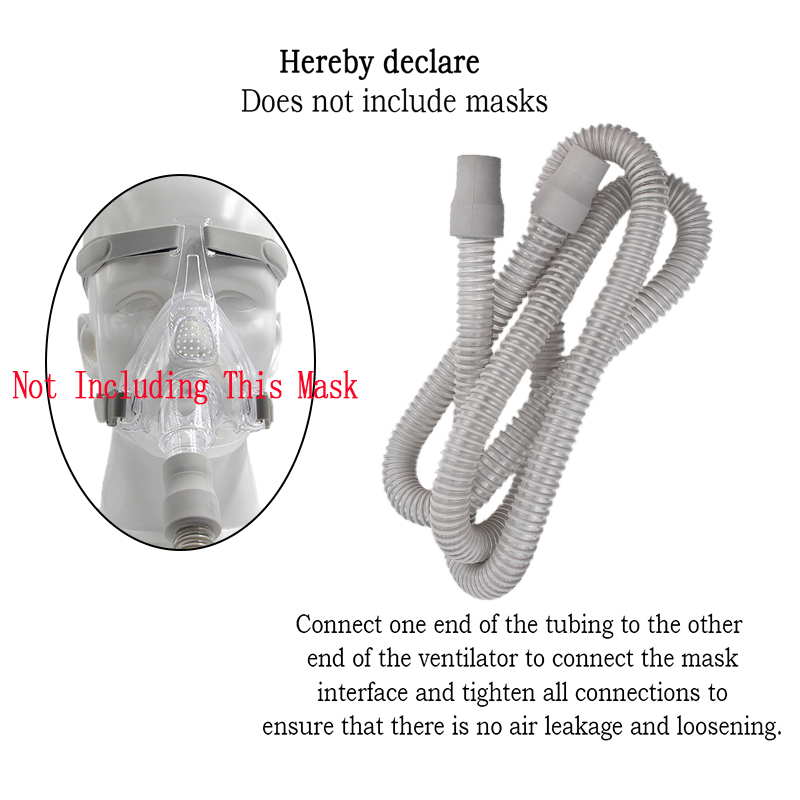 BIPAP Air Breathing Corrugated tube 1.8M 22mm CPAP hose for CPAP mask machine
