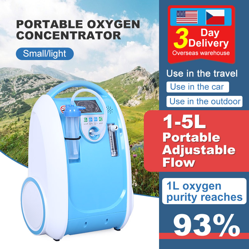 1-5l/min Portable Oxygen Concentrator with Battery