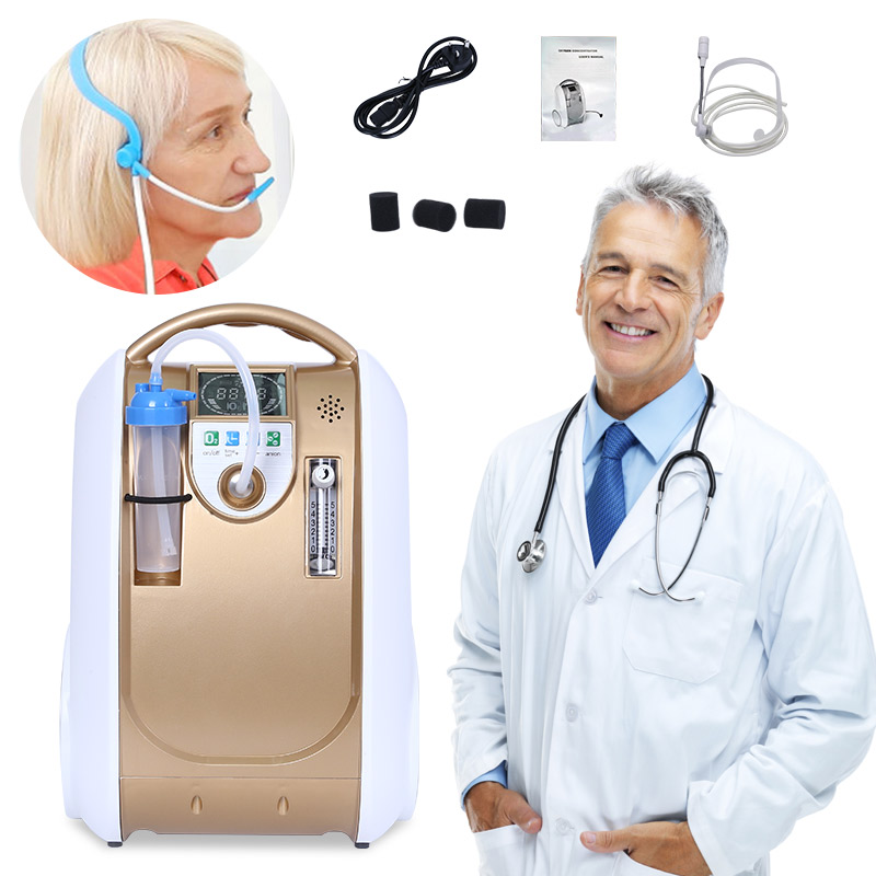 1L- 5L PORTABLE HOME USE OXYGEN CONCENTRATOR WITH ANION