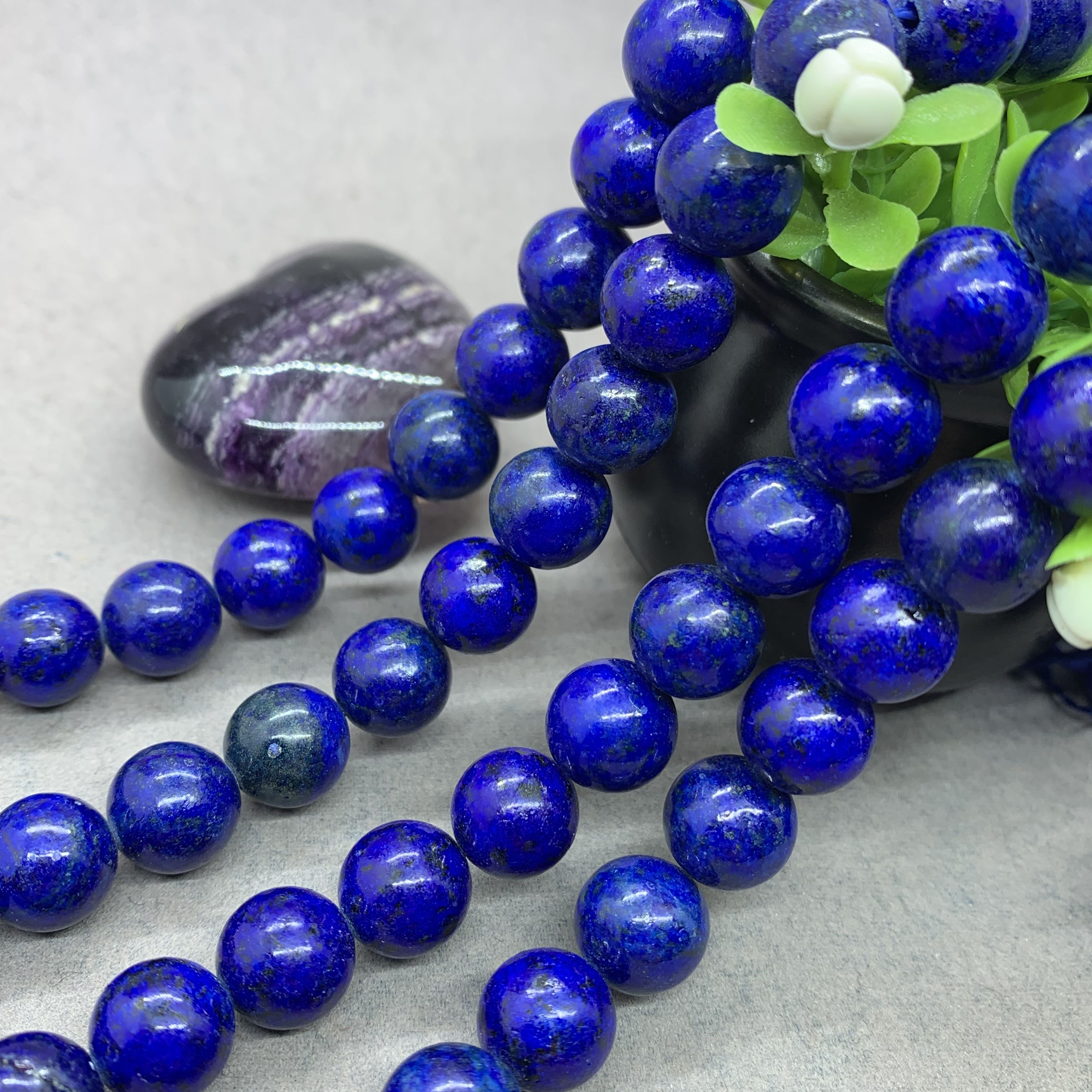Natural Lapis Lazuli Round Gemstone Spacer Loose Beads DIY 4/6MM 