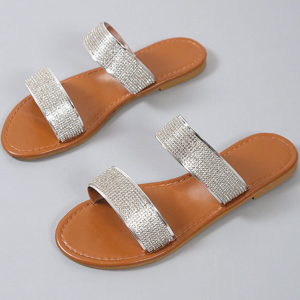 Chic Bright Sequins flat Slippers-BETTERSHOES