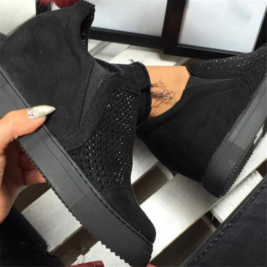 Women Unique Sparkling Inner Increase Comfortable Sneakers-BETTERSHOES
