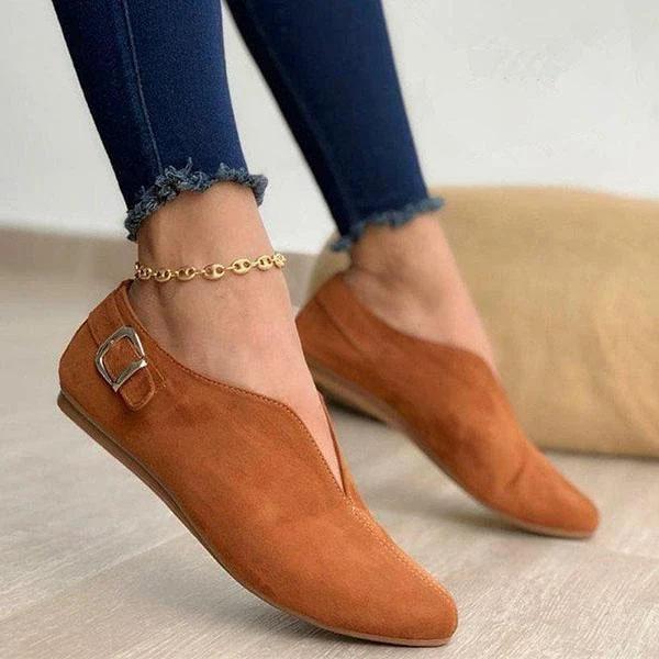 Women Elegant Casual Daily Comfy Slip On Flats-BETTERSHOES