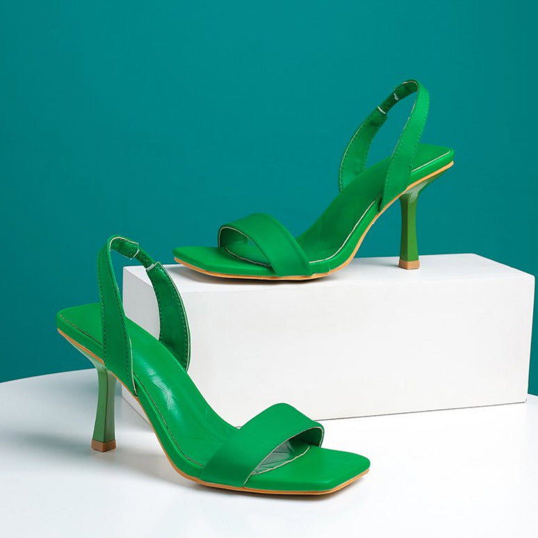 Minimalist Comfortable High-heeled Sandals-BETTERSHOES