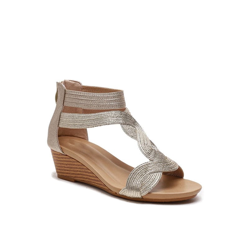 Ankle-strap Wedge Sandals-BETTERSHOES