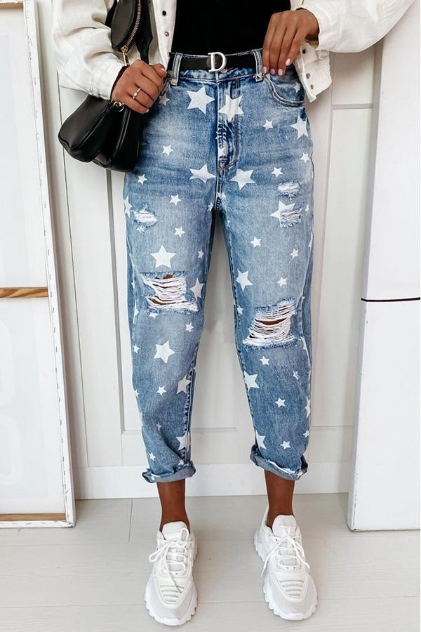 A Star Is Born Distressed Relaxed Jean-BETTERSHOES