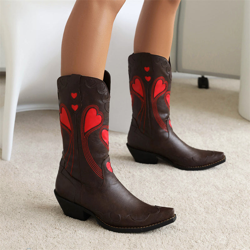 Square Toe Love Cowboy Boots