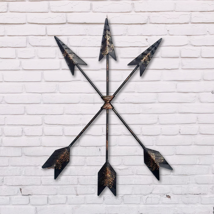 Native American Decoration for Rustic, Farmhouse, Distressed Aesthetic - Symbolic Cast Iron Art Piece for Home, Living Room, Gallery Display, Cafe - Hook Included