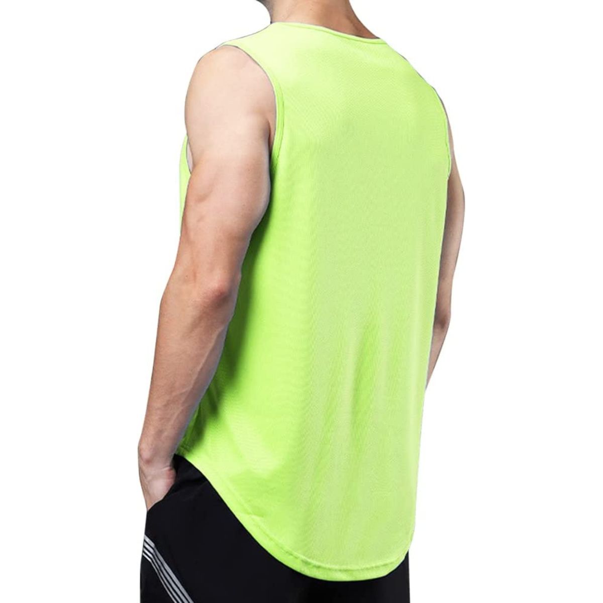 Mesh Tank Top Shirt Fitted Quick Drying Sleeveless Sport Shirts